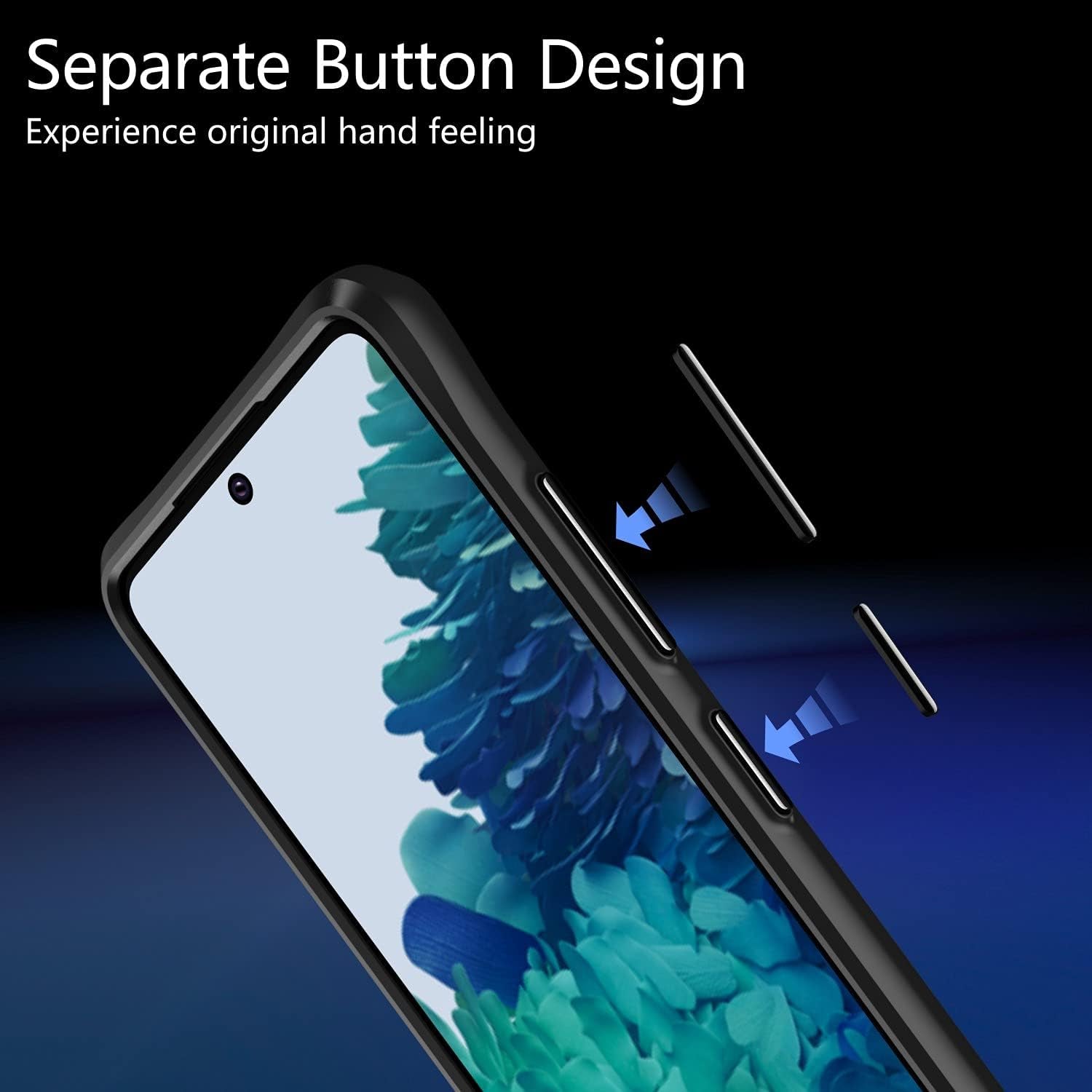 Rayboen Case for Samsung Galaxy S20 FE, Carbon Fiber Design [Military Grade Protection] Heavy Duty Shockproof Protective Case, Anti-Scratch Ultra Slim Cover for Galaxy S20 FE 5G, 6.5 Inch Black  Rayboen   