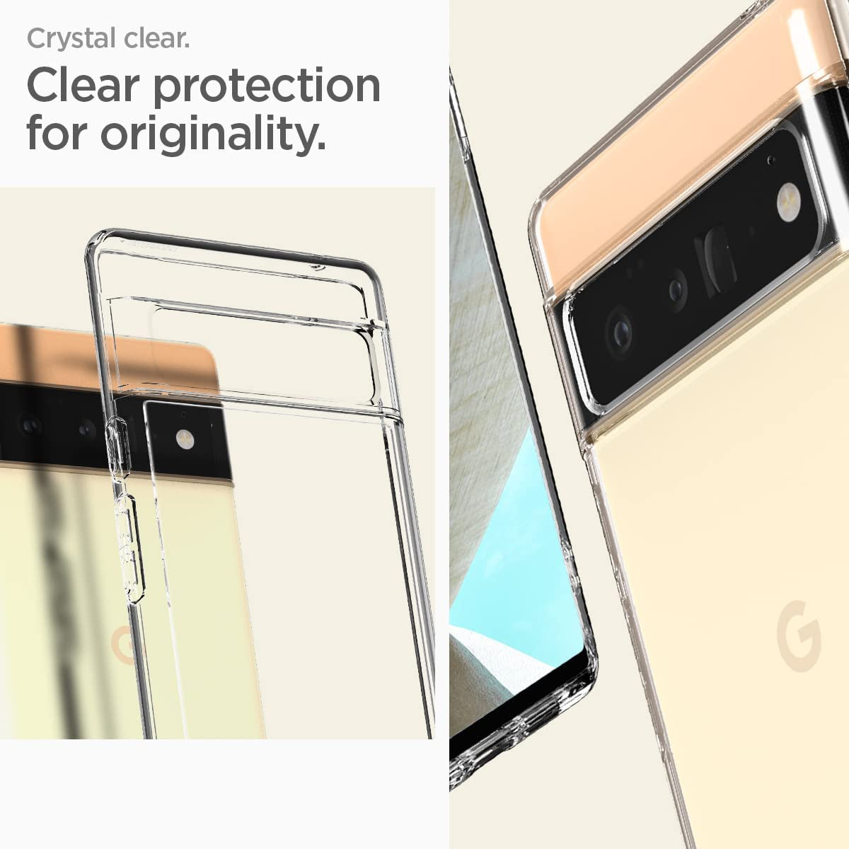 Spigen Ultra Hybrid [Anti-Yellowing Technology] Designed for Google Pixel 6 Pro Case (2021) - Crystal Clear  Spigen   