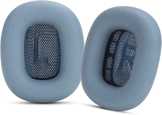Earpads for Apple Airpods Max Earpad Replacement Sweat Proof Ear Cushions Airpods Max Ear Pad Earcups with Protein Leather, Memory Foam and Magnet Blue  Earrock   