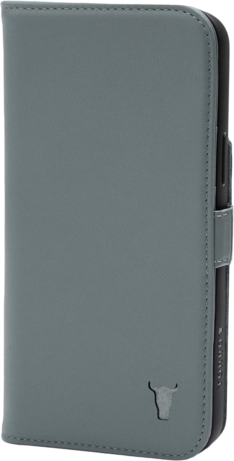 TORRO Wallet Case Compatible with Iphone 14 Pro Max – Genuine Leather Magsafe Compatible Case with Card Holder (Dark Brown)  B.A.M Worldwide ltd Light Blue  