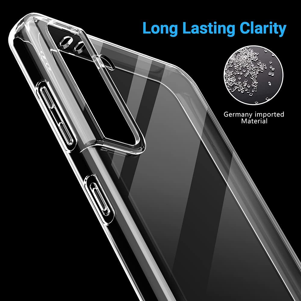 For Samsung Galaxy S21 Clear Phone Case, [Slim Thin] Galaxy S21 5G Case,Shockproof Soft Flexible TPU Rubber Silcone Phone Cover for Samsung S21 5G, 6.2 Inch (2021)  BOSENES   