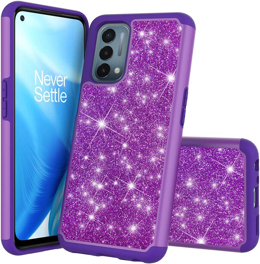 For Oneplus Nord N200 5G Case, NB Bling Phone Case Cover (Pink, Oneplus Nord N200 5G)  PAPZINA Purple Oneplus Nord N200 5G 