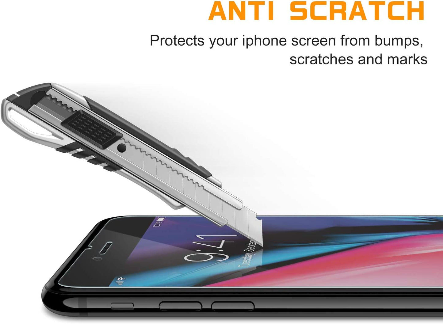 NEARPOW [4 Pack] for Iphone 8 / Iphone 7 Screen Protector [Tempered Glass] Screen Protector with [9H Hardness] [Crystal Clear] [Easy Bubble-Free Installation] [Scratch Resist]  NEARPOW   