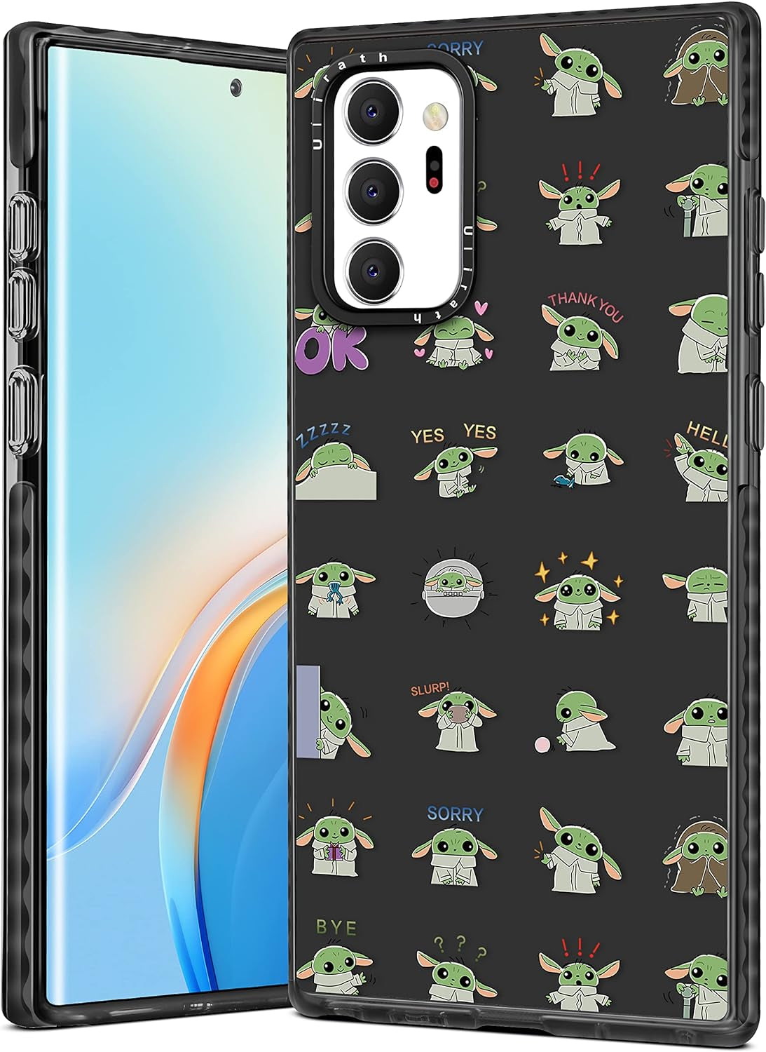 Ulirath for Samsung Galaxy Note 20 Ultra 6.9" Case Cartoon Dont Touch My Phone Designer Pattern Cover Cool Funny for Girly Girls Kids Boys Bumper Soft Protective Phone Cases for Galaxy Note 20 Ultra  Ulirath For Samsung Galaxy Note 20 Ultra-Black Youda  