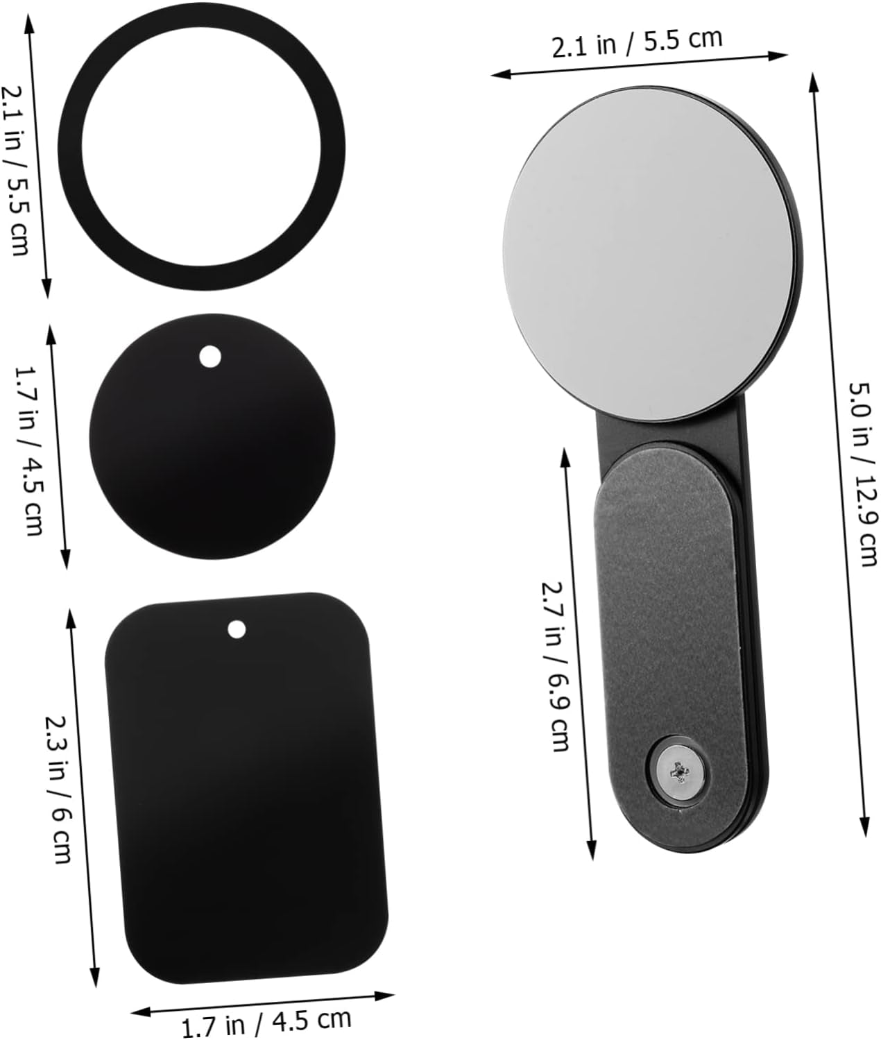 WOONEKY Bracket Magnetic Car Holder Laptop Holder for Desk Laptop Car Mount Magnetic Phone Stand for Desk Magnetic Laptop Rack Phone Bracket Stand for Laptop Magnetic Laptop Holder  WOONEKY   