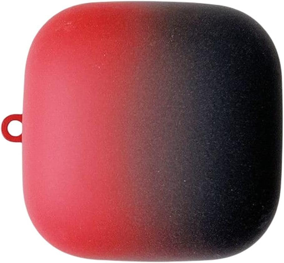 CASEVERSE for Powerbeats Pro Case, Hard PC Shell Gradient Cute Shockproof Protective Case for Powerbeats Pro with Keychain for Boys Girls Teens Kids  CASEVERSE Red Black  