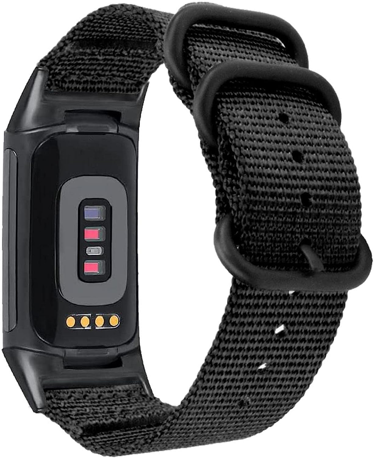 Abanen Nylon Bands for Fitbit Charge 5, Woven Nylon Quick Dry Band Wrist Strap with Stainless Steel Ring Clasp Adjustable Compatible with Fitbit Charge 5 for Men and Women  Abanen   