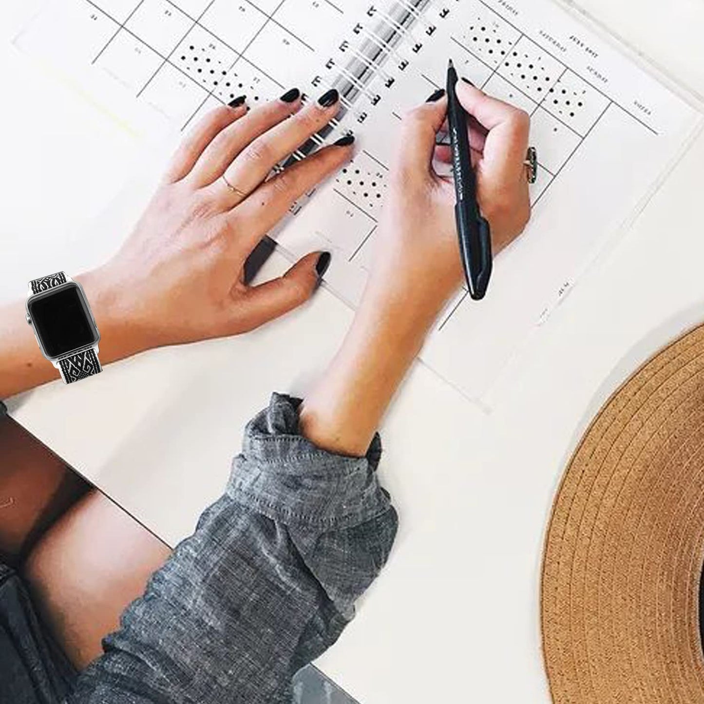 Adjustable Elastics Band Compatible with Apple Watch 38Mm 40Mm 41Mm 42Mm 44Mm 45Mm, Sport Solo Loop Stretch Nylon Replacement Wristband for Iwatch SE Series 8 7 6 5 4 3 2 1  LHXYUO   