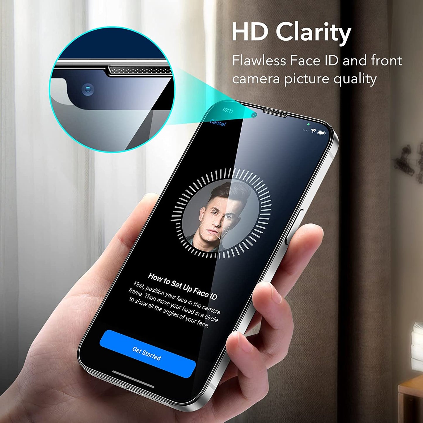 ESR for Iphone 14/13 / 13 Pro Screen Protector, Easy Installation Frame, Military-Grade Protection, Ultra Toughscratch Resistant, Tempered-Glass Screen Protector for Iphone 14/13 / 13 Pro, 3 Pack  ESR   