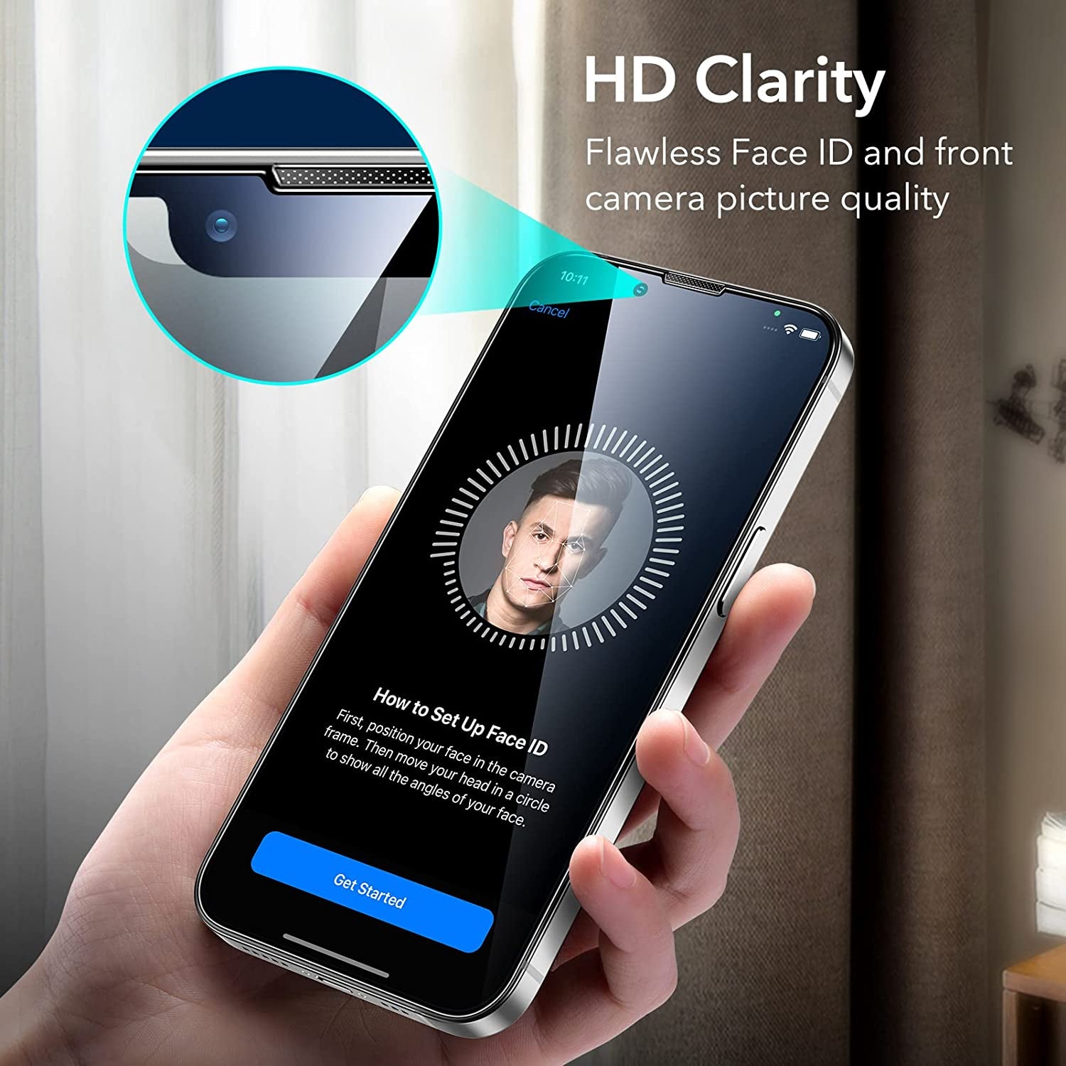 ESR for Iphone 14/13 / 13 Pro Screen Protector, Easy Installation Frame, Military-Grade Protection, Ultra Toughscratch Resistant, Tempered-Glass Screen Protector for Iphone 14/13 / 13 Pro, 3 Pack  ESR   