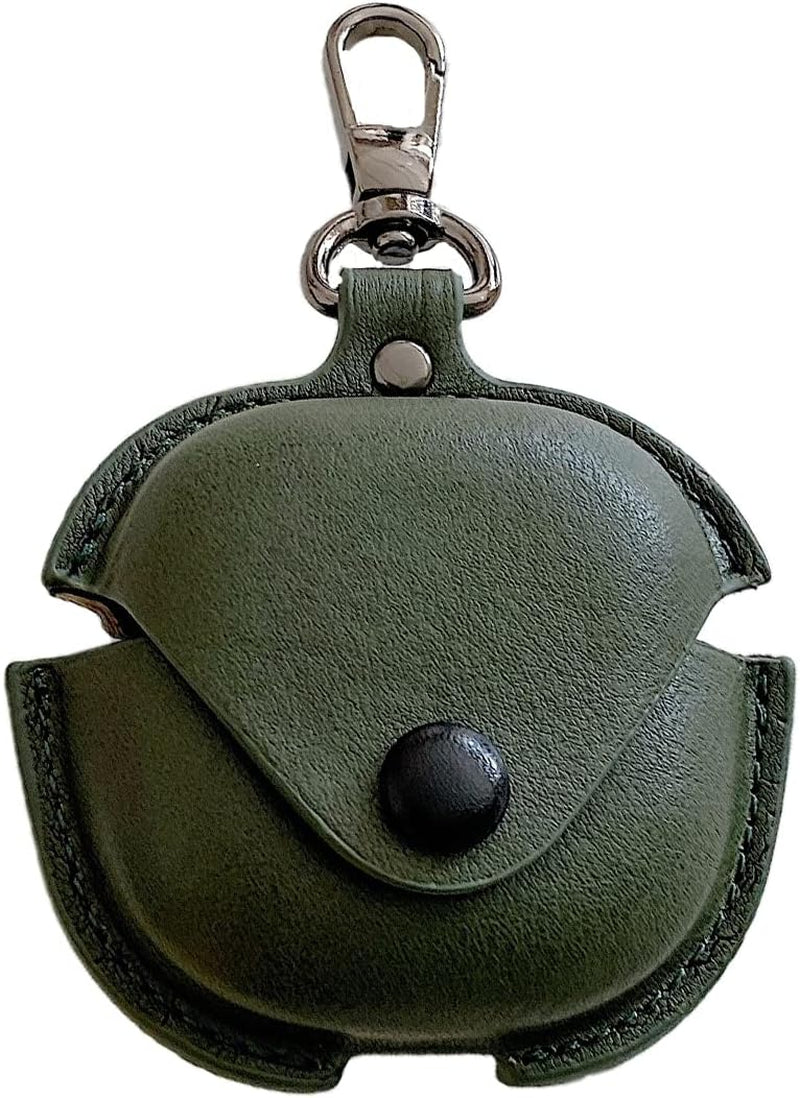 SKPY Cases for Samsung Galaxy Buds2 Pro/Buds 2/Buds Pro/Buds Live with Keychain, Cute Cool Leather Shockproof Cover for Girls Boys Teens Kids  SKPY Green  