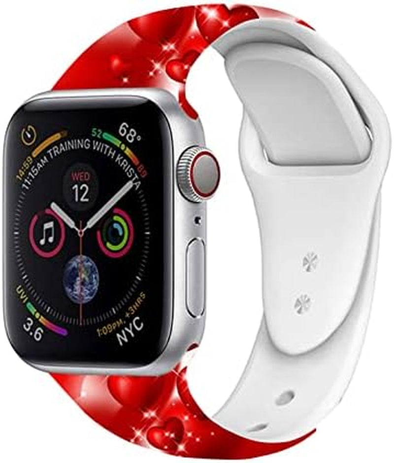 Fall Sport Watch Band Compatible with Apple Watch 38Mm 40Mm 41Mm 42Mm 44Mm 45Mm for Women Men,Adjustable Replaceable Soft Silicone Smartwatch Straps for Iwatch Series SE 7 6 5 4 3 2 1  JOJGOEHO   