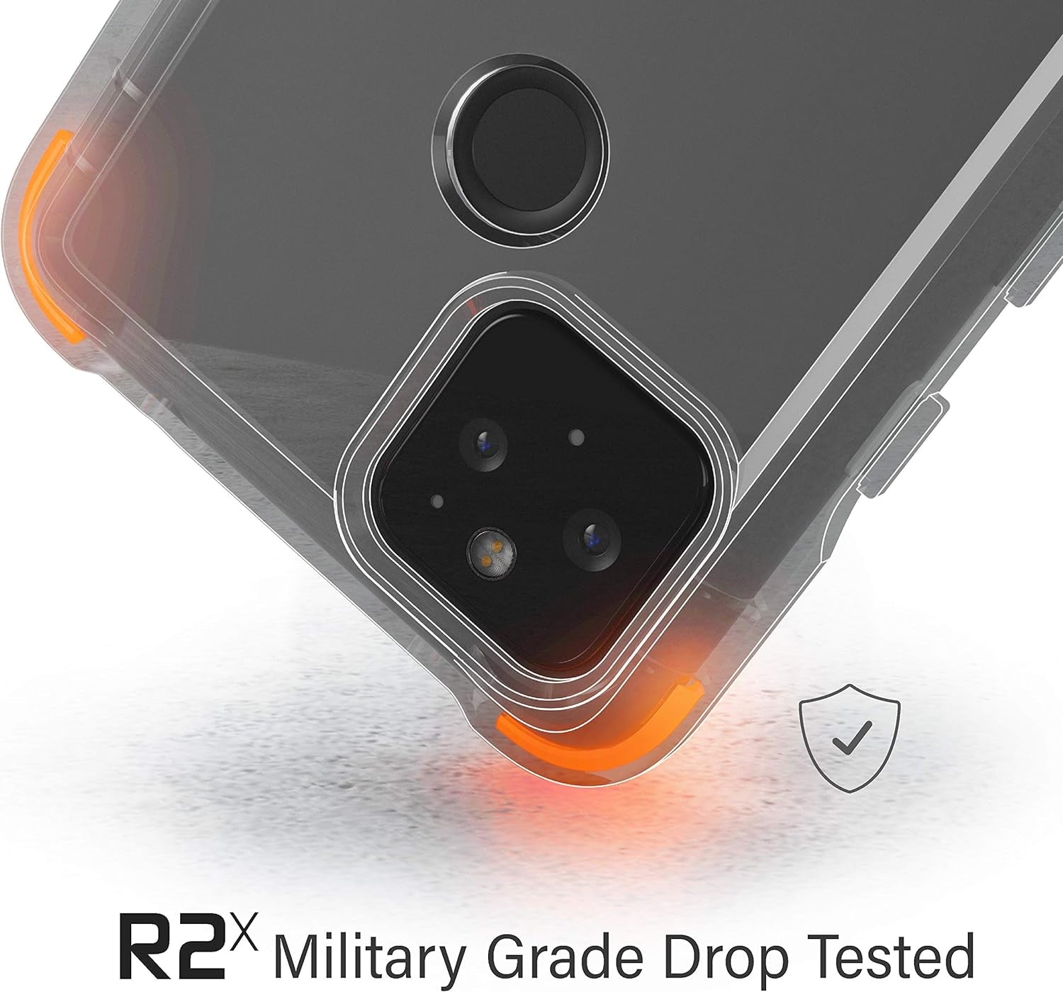 Ghostek Covert Pixel 4A 5G Case Clear with Kickstand Slim Fit Thin Shockproof Design Military Grade Scratch Resistant Back and Non-Slip Hand Grip Protective Cover for 2020 Google Pixel 4A 5G - (Smoke)  Ghostek   