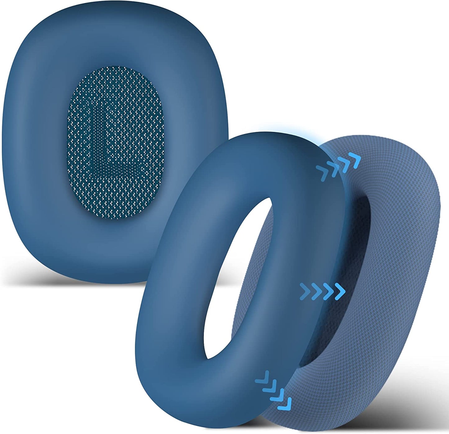 Seltureone Case Compatible for Airpods Max Earpads, Earcup Cover Protector, Silicone Earphone Protective Earpad Cover Accessories for Airpod Max Headphones Ear Pads, White  Seltureone Navy  