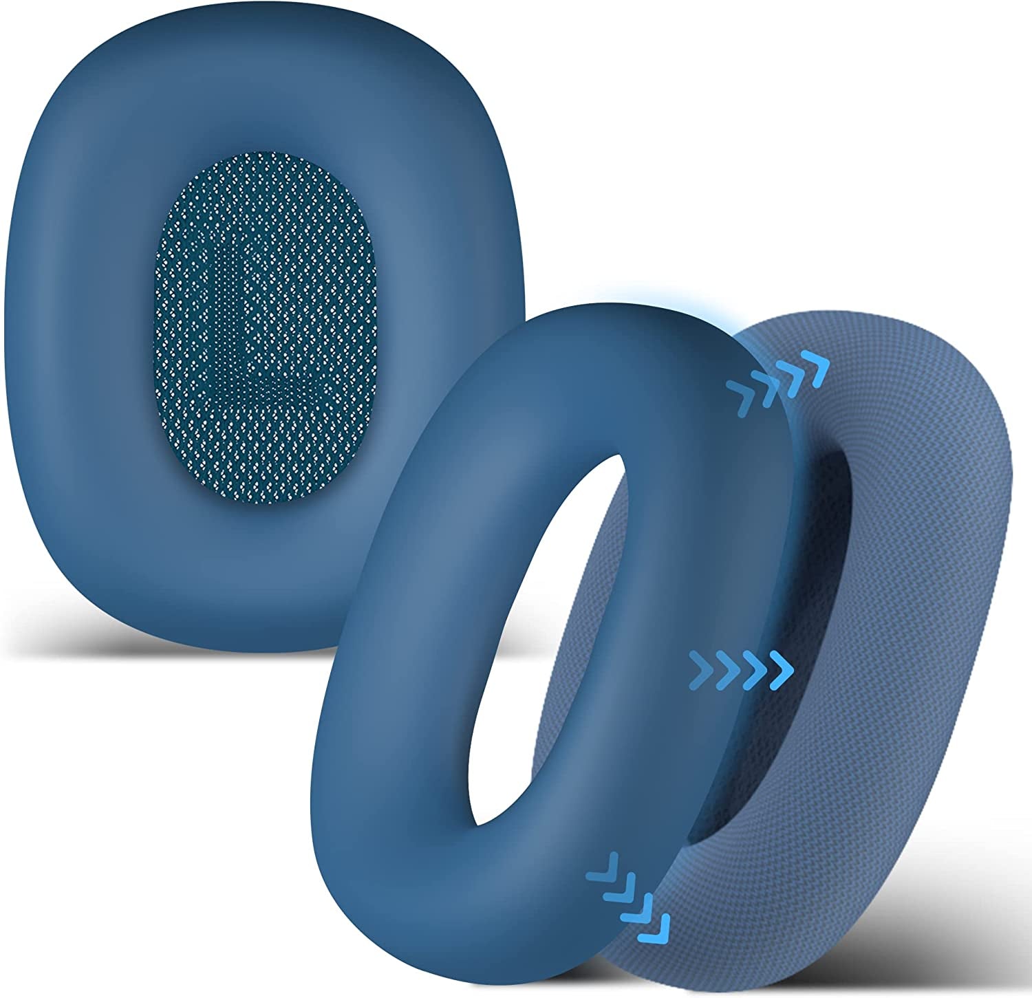 Seltureone Case Compatible for Airpods Max Earpads, Earcup Cover Protector, Silicone Earphone Protective Earpad Cover Accessories for Airpod Max Headphones Ear Pads, White  Seltureone Navy  