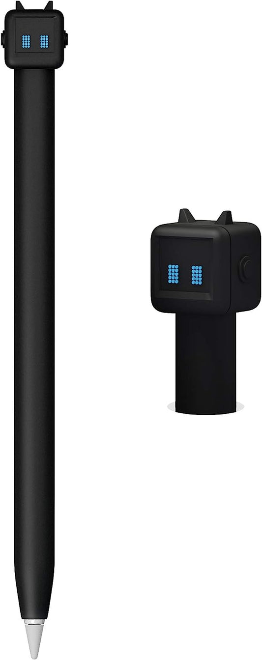 Cute Robot Design Case for Apple Pencil 1St Gen for Apple Pencil Accessories Cover , Soft Silicone Sleeve Cover Accessories Compatible for Ipad Pro 9.7"/10.5"/12.9" (Black)  litumfen   