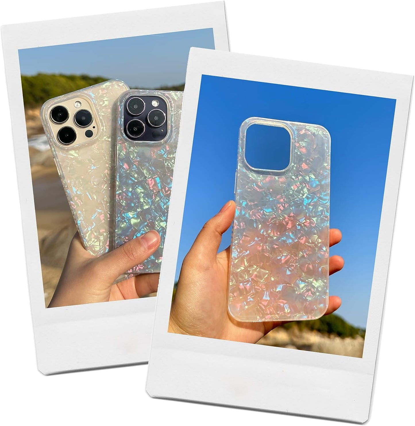 LONLI Hue - for Iphone 14 Pro (6.1-Inch) - Pearl Tort Phone Case for Women, Girls and Men - Just in Case Series  LONLI CO., LIMITED   