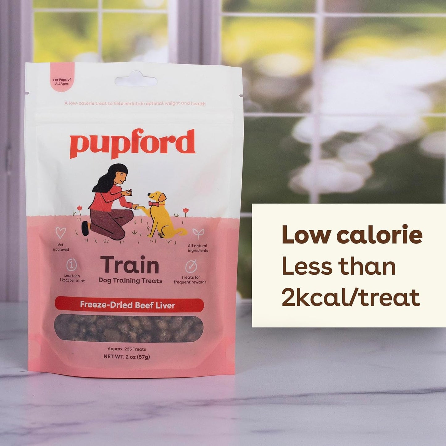 Pupford Freeze Dried 475+ Puppy Treats, Low Calorie, Vet Approved, All Natural, Healthy Training Treats for Small to Large Dogs (Beef Liver)  Pupford   