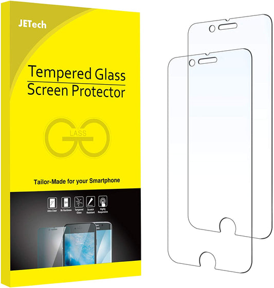 Jetech Screen Protector for Iphone 8 plus and Iphone 7 Plus, 5.5-Inch, Tempered Glass Film, 2-Pack  JETech   