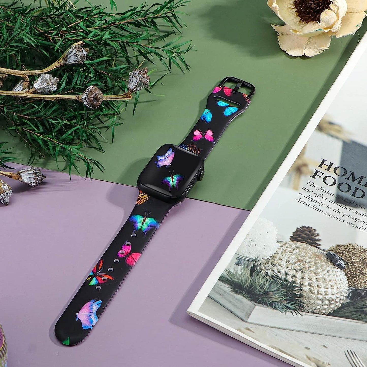 Brigtlaiff Iwatch Bands Compatible with Apple Watch Band 38Mm 40Mm 41Mm for Women Men Girls, Cute Print Soft Silicone Sport Strap Replacement Wristband for Iwatch 8/7/6/5/4/3/2/1/SE  Brigtlaiff   