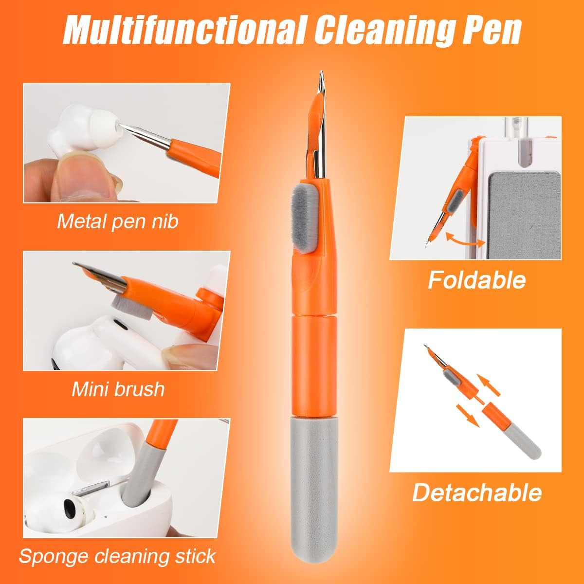 11 In1 Laptop Keyboard Cleaner Kit, Airpod Cleaner Kit with Brush for Camera Lens, Electronic Cleaner Kit for Screen/Electronic/Ipad/Phone  Mystarry   