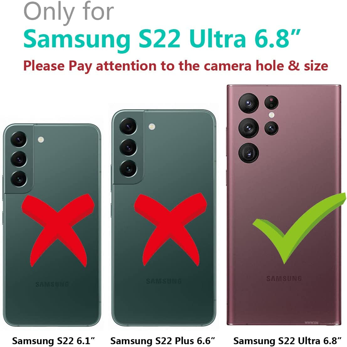 Threehundred for Samsung Galaxy S22 Ultra Case Magnetic Clear with Camera Lens Protector Full Protection Magsafe Electroplated Silicone Slim Fit Shockproof Protective Case Cover 6.8 Inch - Lavender  Threehundred   