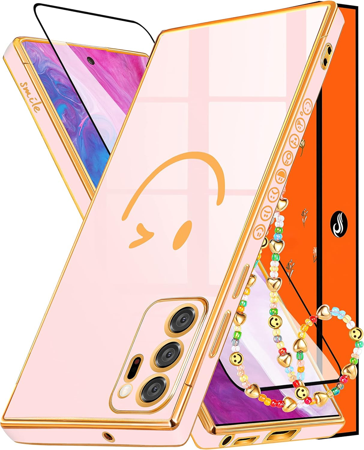 Coralogo for Samsung Galaxy Note 20 Ultra Case Butterfly for Women Girls Girly Pretty Phone Cases Cute Blue Gold Plating Butterflies Design with Screen Aesthetic Cover for Galaxy Note 20 Ultra 5G 6.9"  Coralogo For Galaxy Note 20 Ultra-Cute  