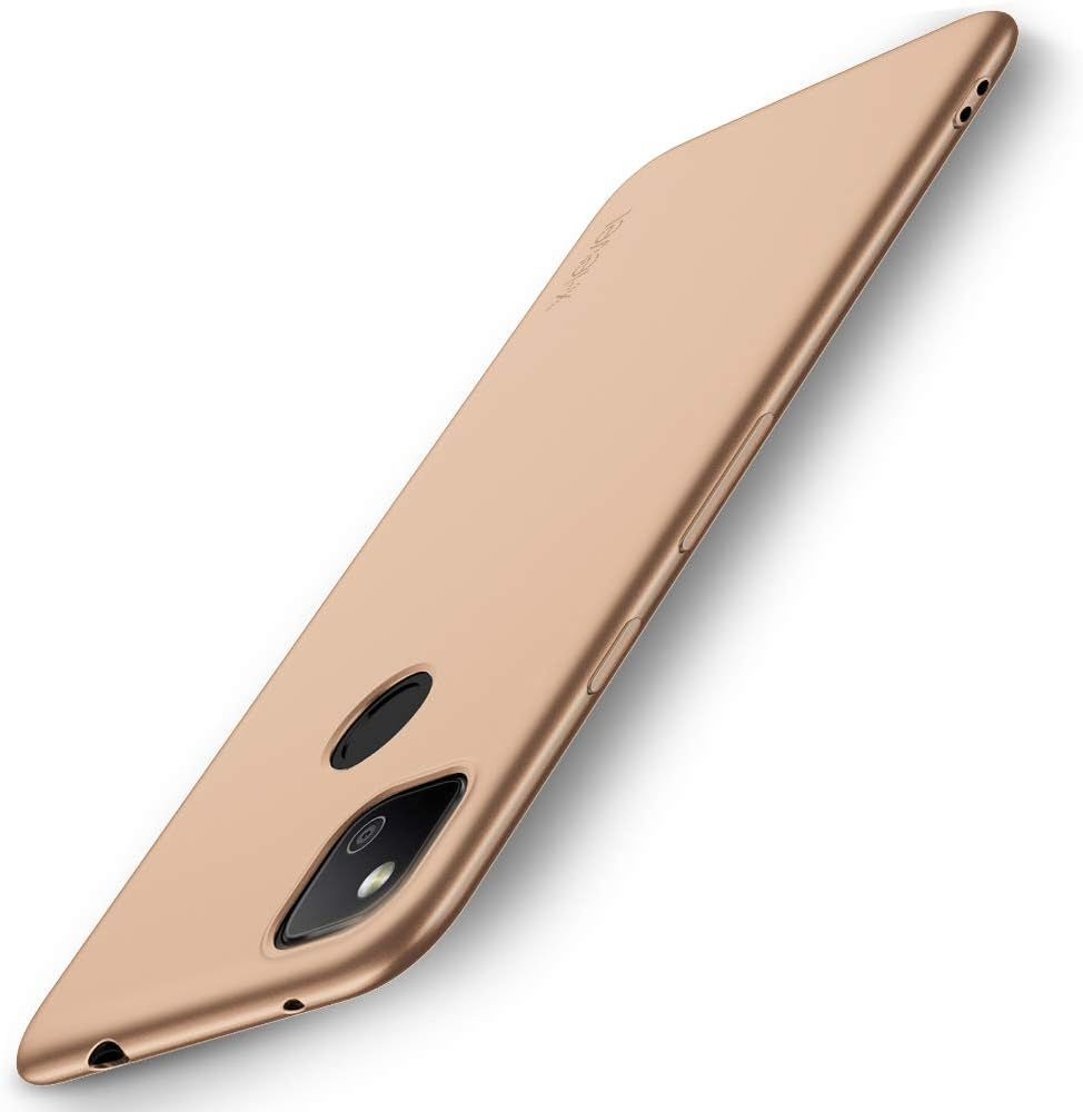 X-Level Google Pixel 4A Case Slim Fit Mobile Phone Case [Guardian Series] Soft TPU Matte Finish Ultra-Thin Light Protective Cell Phone Back Cover for Google Pixel 4A-Wine Red  pipilu Gold  