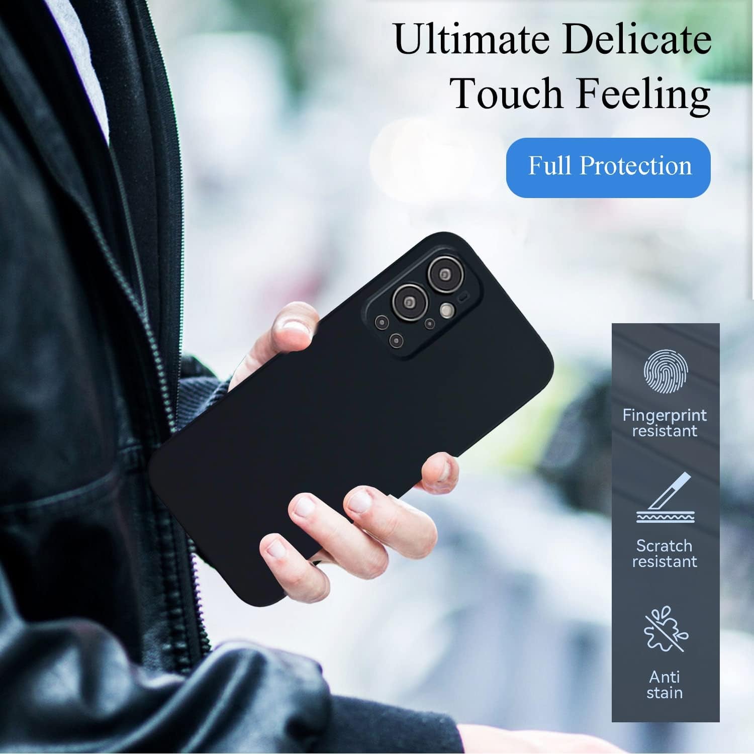 Yarxiawin for Oneplus 9 Pro Case Shockproof Pink, Oneplus 9 Pro Phone Case Thin Hard PC Protective Case Anti-Fingerprint Cover with Ultimate Delicate Touch Feeling (Black)  Yarxiawin   