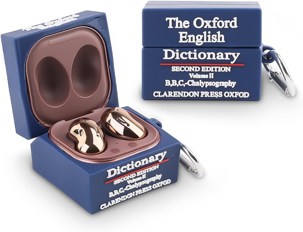 Fit Designed for Samsung Galaxy Buds2 Pro (2022) /Galaxy Buds 2 (2021) /Galaxy Buds Live (2020) /Galaxy Buds Pro (2021), Suublg Silicone Charging Case Protection Cover with Keychain  Suublg Dictionary  