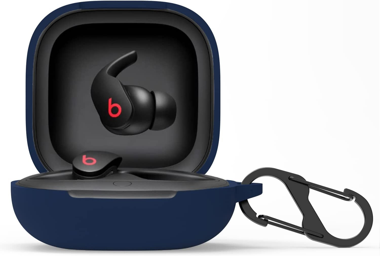 METEQI Soft Silicone Protective Cover Case Compatible with Beats Fit Pro (Navy Blue)  ME-Fit   