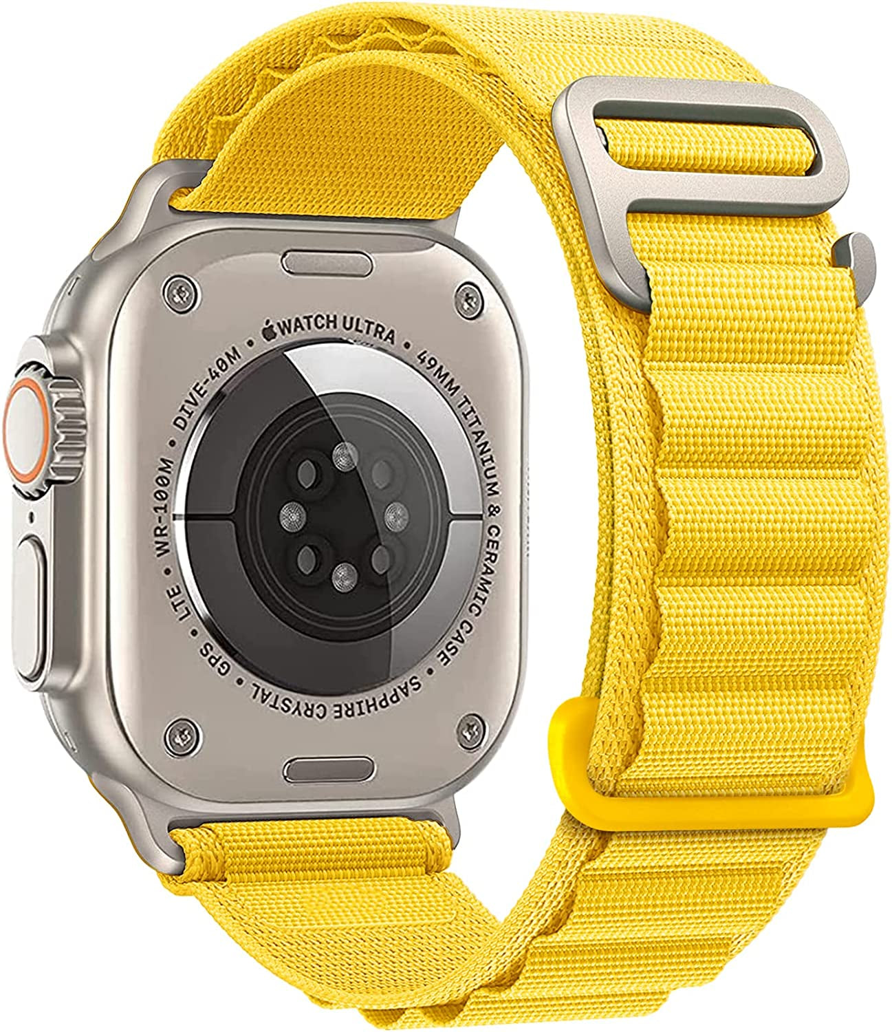 VNCAS Compatible with Apple Watch Ultra Band 49Mm 45Mm 44Mm 42Mm 38Mm 40Mm 41Mm Men Women, Rugged Alpine Loop Nylon Sport Bands with Titanium G-Hook Braided Stap for Iwatch Series SE 8 7 6 5 4 3 2 1  VNCAS   