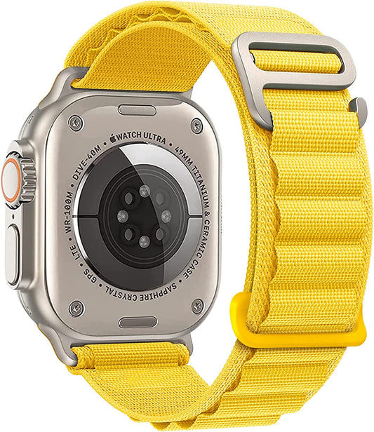 VNCAS Compatible with Apple Watch Ultra Band 49Mm 45Mm 44Mm 42Mm 38Mm 40Mm 41Mm Men Women, Rugged Alpine Loop Nylon Sport Bands with Titanium G-Hook Braided Stap for Iwatch Series SE 8 7 6 5 4 3 2 1  VNCAS   