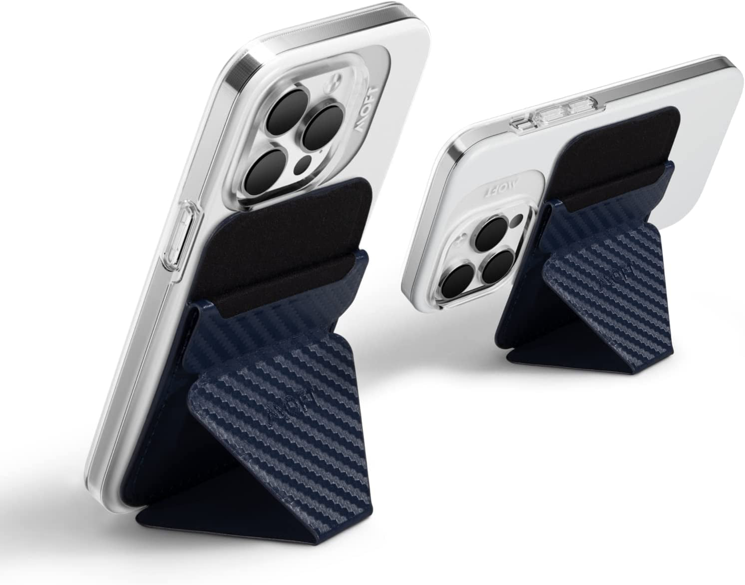 MOFT Magsafe Wallet Stand for Iphone 14/13/12 Series Magsafe Compatible Phone Stand with 3 Viewing Angles (Night Black)  MOFT LIMITED CARBON-BU  