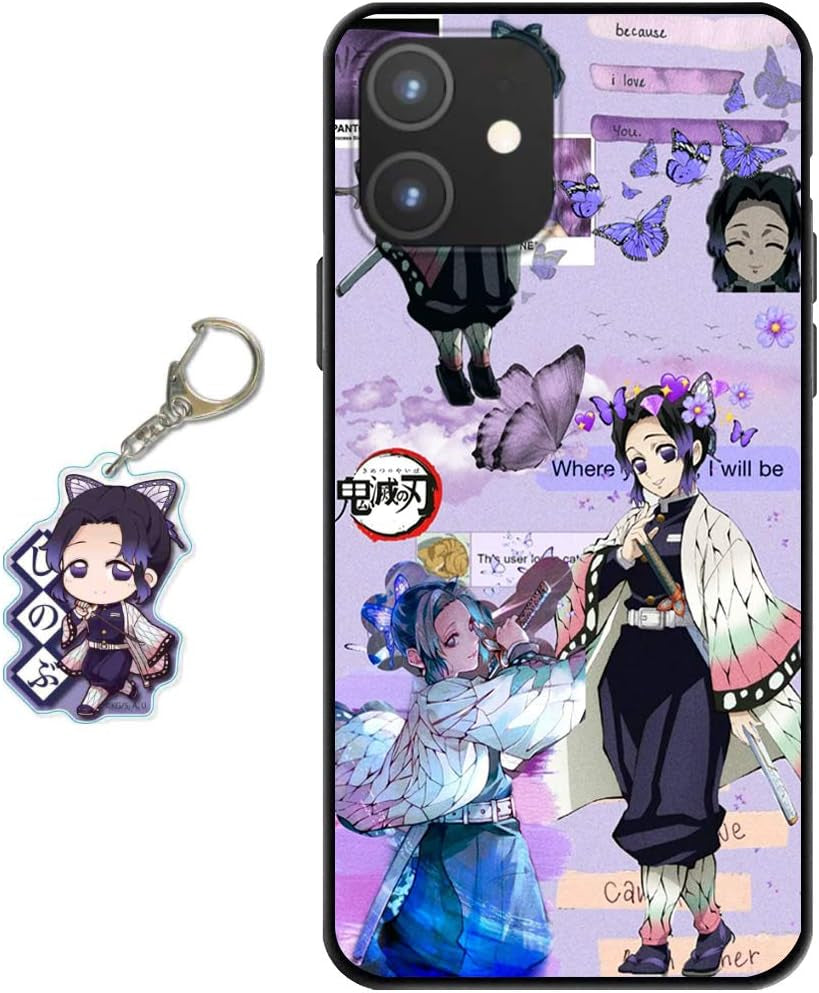 Staremeplz Compatible with Google Pixel 5 Case Anime Design [With Giyuu Figure Keychain], Soft Silicone TPU Animation Cool Phone Case for Google Pixel 5  Staremeplz Kochou Shinobu Google Pixel 8 Pro 