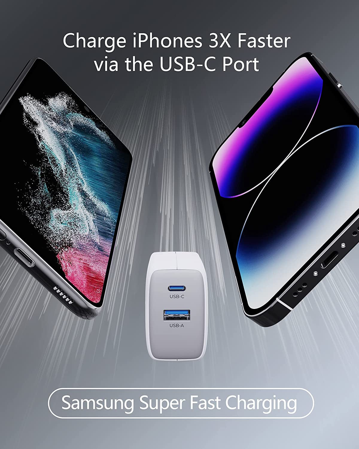 USB C Charger 65W, RICOMM Gan PPS Fast Charger Adapter Kit (Soft Silicone Cable Included) Travel Wall Charger Foldable Plug for Macbook, Iphone Pro Max, Ipad, Airpods, Samsung Galaxy S22/S20/S10  Guangdong Huasheng Electronic Technology co.,Ltd   