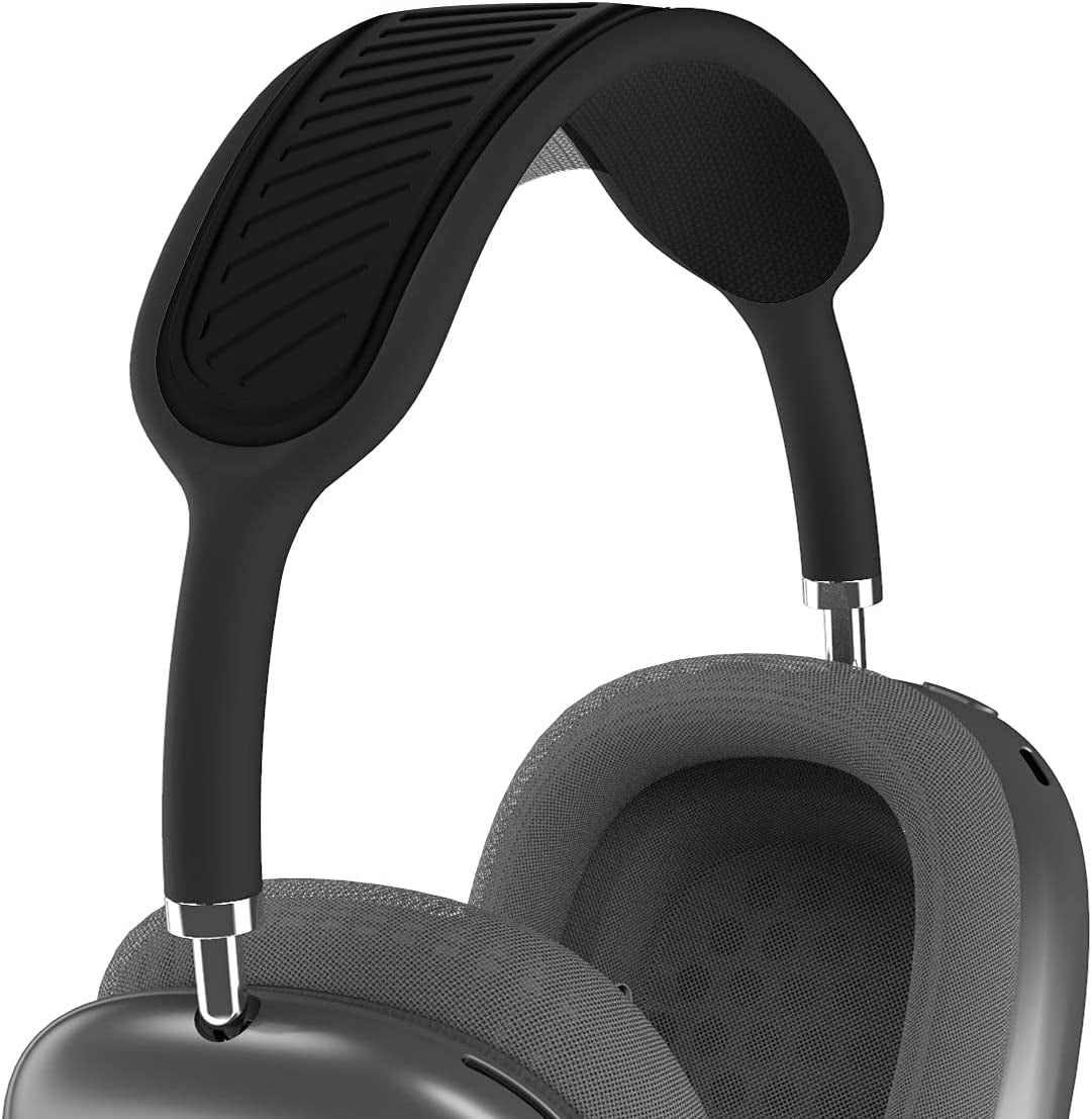 WQNIDE Headband Cover for Airpods Max, Washable Soft Silicone Headphone Headband Protectors/Comfort Cushion/Top Pad Protector Sleeve Compatible with Apple Airpods Max (Red)  WQNIDE Black  