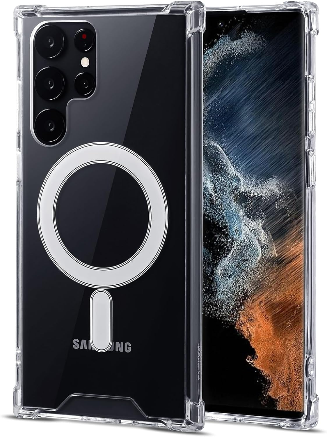 Jprotect Magnetic Case for Samsung Galaxy S22 plus for Magsafe Case/Shockproof Samsung S22 plus Case for Magsafe Transparent/Clear Phone Case Funda Para Samsung Galaxy S22 plus Case Magnetic  JProtect Samsung Galaxy S22 Ultra  