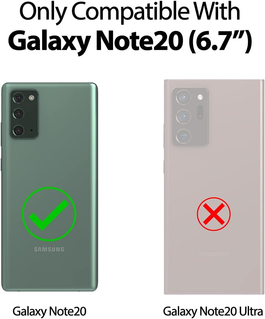 GOOSPERY Liquid Silicone Case for Galaxy Note 20 (6.7 Inches - 2020) Silky-Soft Touch Full Body Protection Shockproof Cover Case with Soft Microfiber Lining - Black  GOOSPERY   