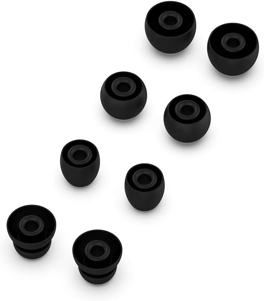 Disscool Eartips Case for Powerbeats3/Powerbeats Pro, Soft anti Drop Silicone Protective Cover for Powerbeats3/Powerbeats Pro (Black)  Disscool   
