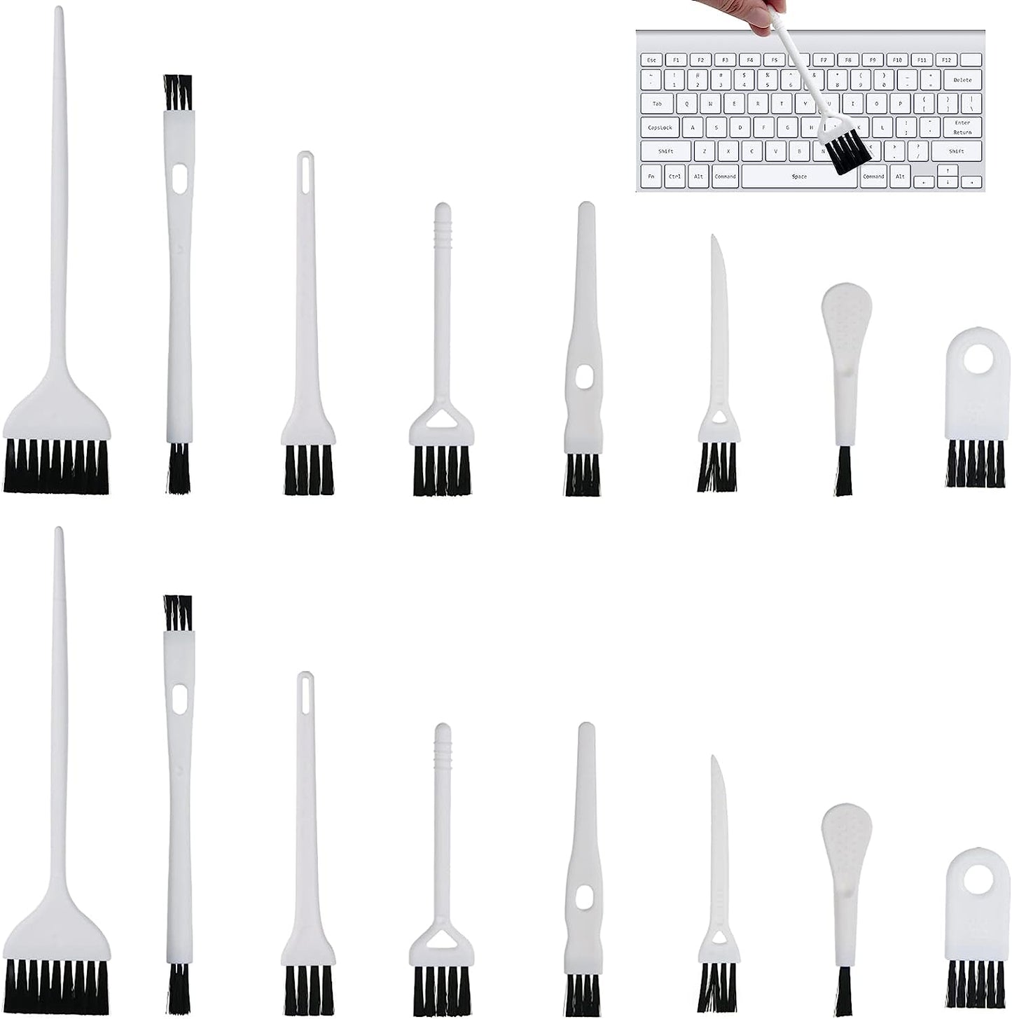 16 Pack Computer Cleaning Kit for Computer Camera Phone Sewing Machine Keyboard Antistatic Cleaning Brush Kit for More Lightweight Durable Electronics Cleaning Brush Set  Auswalar   