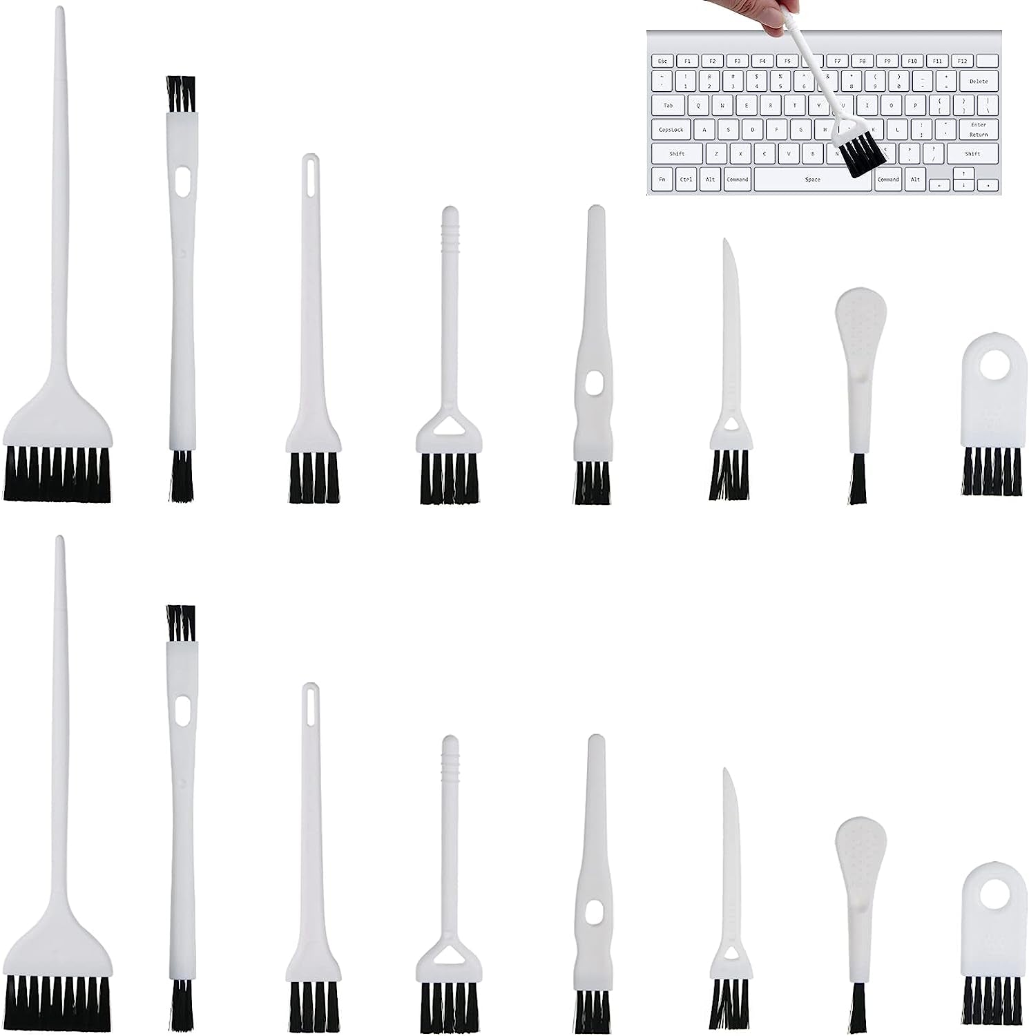 16 Pack Computer Cleaning Kit for Computer Camera Phone Sewing Machine Keyboard Antistatic Cleaning Brush Kit for More Lightweight Durable Electronics Cleaning Brush Set  Auswalar   