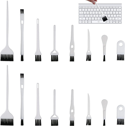 16 Pack Computer Cleaning Kit for Computer Camera Phone Sewing Machine Keyboard Antistatic Cleaning Brush Kit for More Lightweight Durable Electronics Cleaning Brush Set  Auswalar   