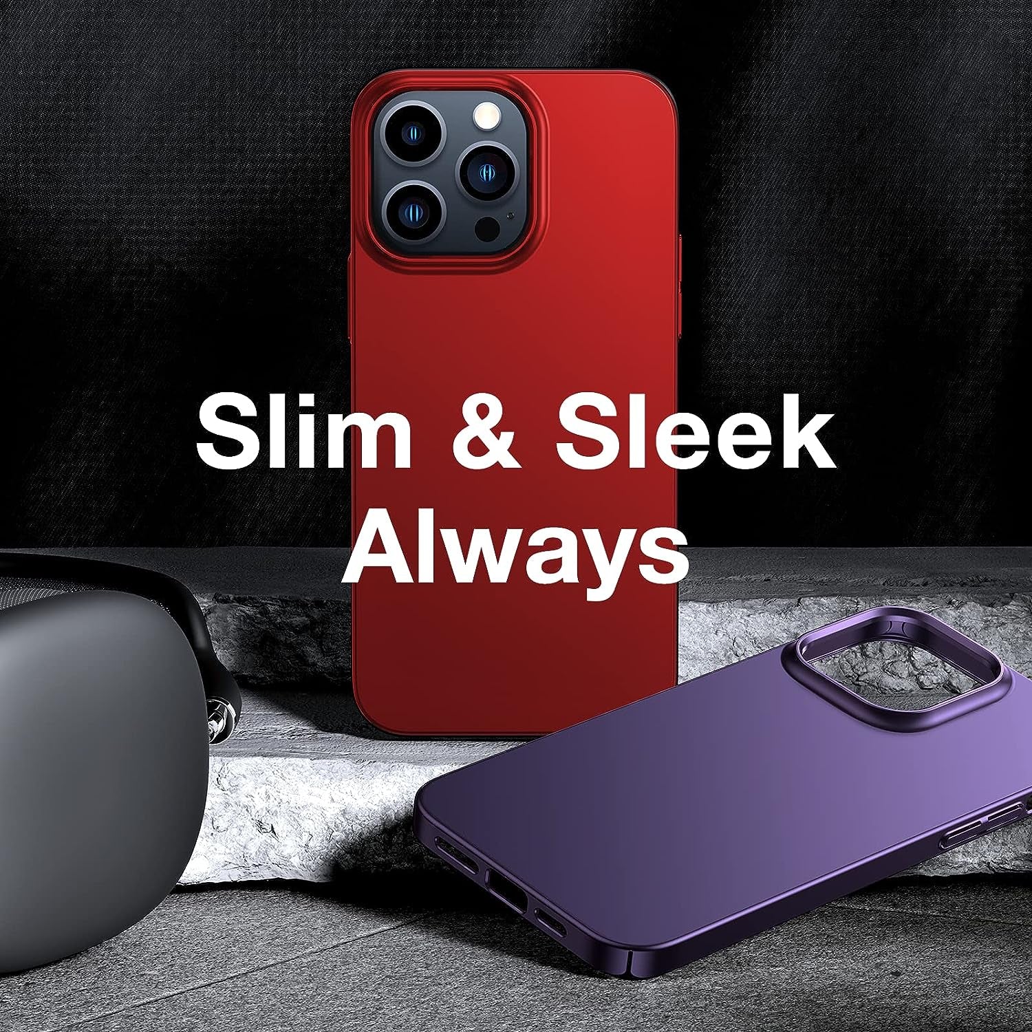 TORRAS Slim Fit Designed for Iphone 14 Pro Max Case 6.7 Inch, Ultra-Thin 14 Pro Max Case 2022, Lightweight Hard PC Cover Phone Cases for Iphone 14 Pro Max Phone Case Red, Originfit  TORRAS   