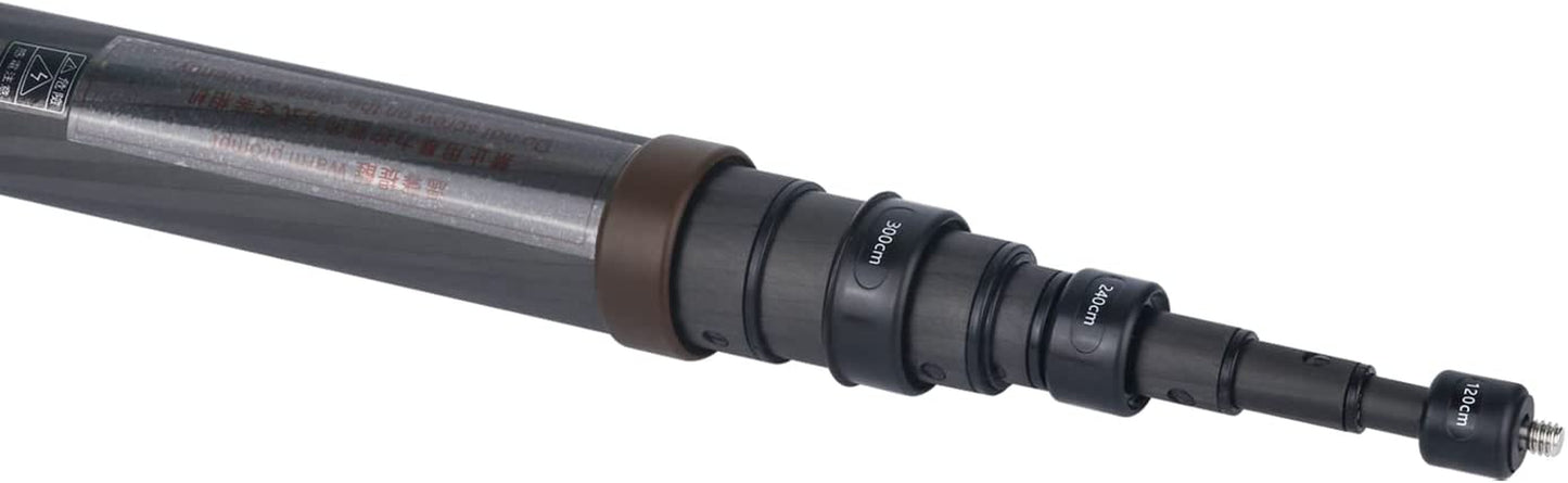 New 36Cm to 3M Invisible Carbon Fiber Monopod Selfie Stick for Insta360 Insta 360 ONE X3 X2 ONE RS One R ONE X Camera Accessories  QiShang   