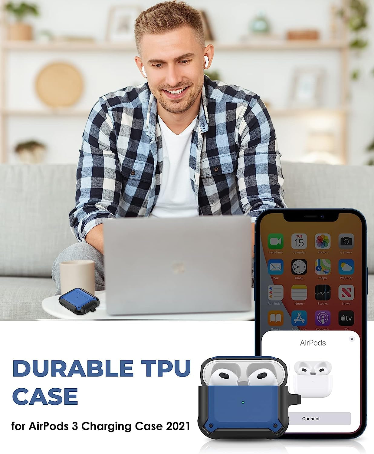 Procase Hard Case for Airpods Max Bundle with Airpods 3 Case 2021 with Keychain  ProCase   