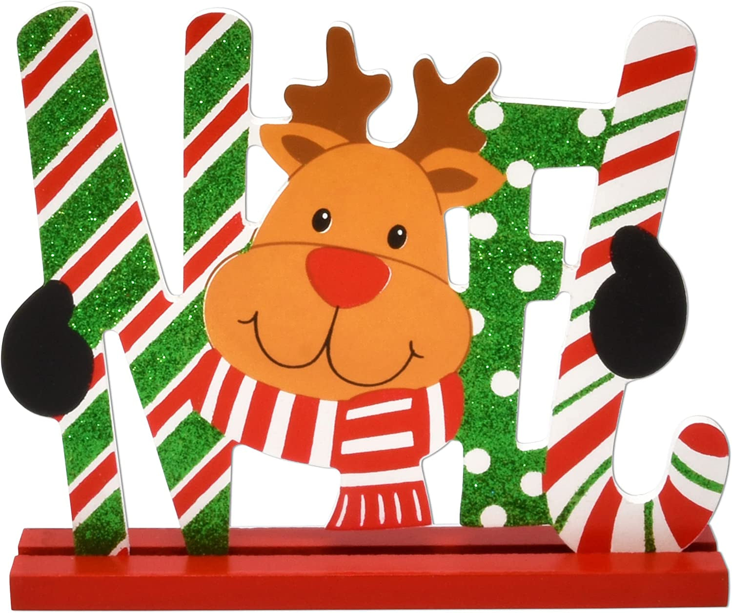 6 Christmas Table Decorations for Dinner Party Coffee Table Snowman Santa Reindeer Noel Joy Believe Merry Christmas Happy Holidays Centerpiece  Gift Boutique   