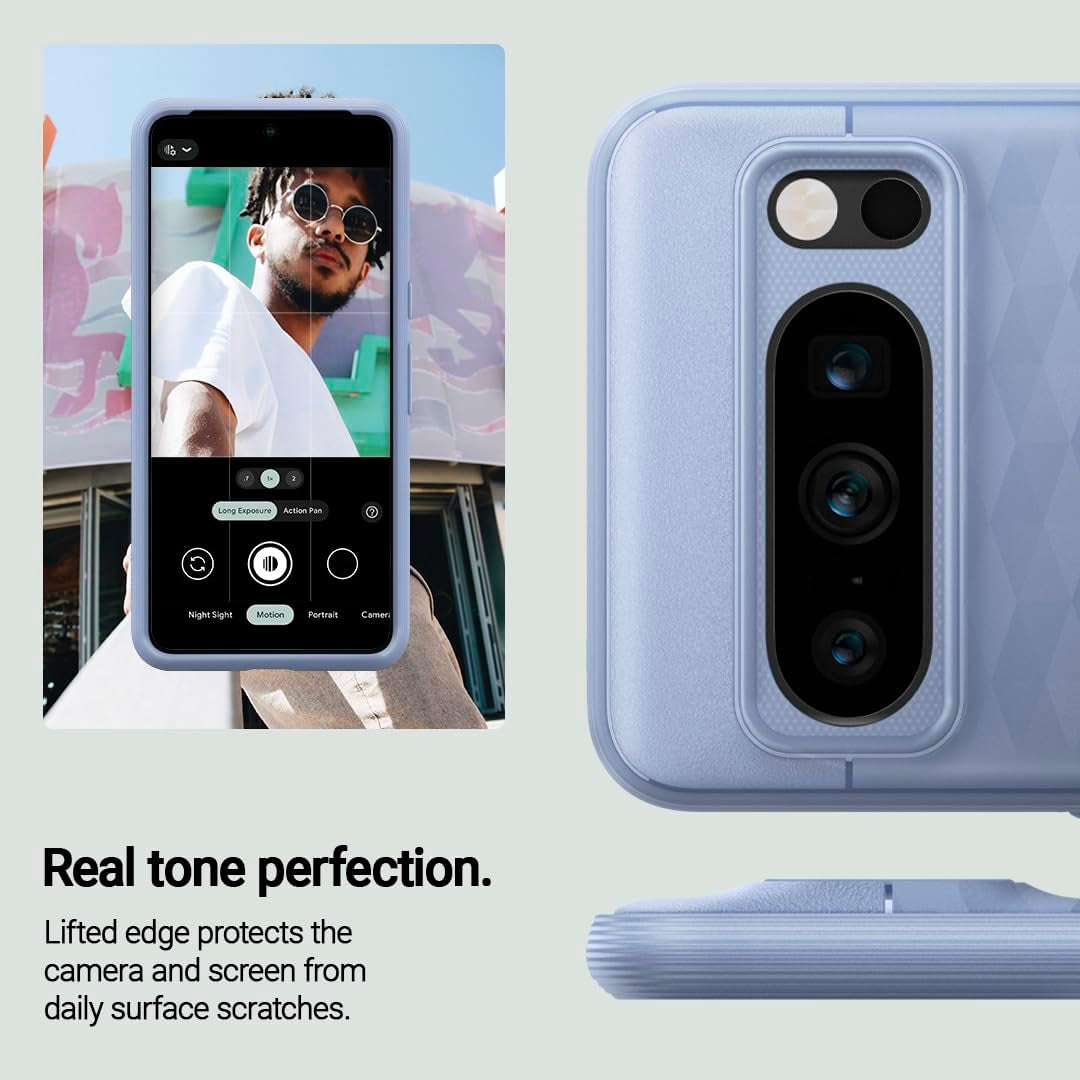 Caseology Parallax 3D Ergonomic Design Case Compatible with Google Pixel 8 Pro Case 5G [Military Grade Drop Tested](2023) - Bay Blue  Caseology   