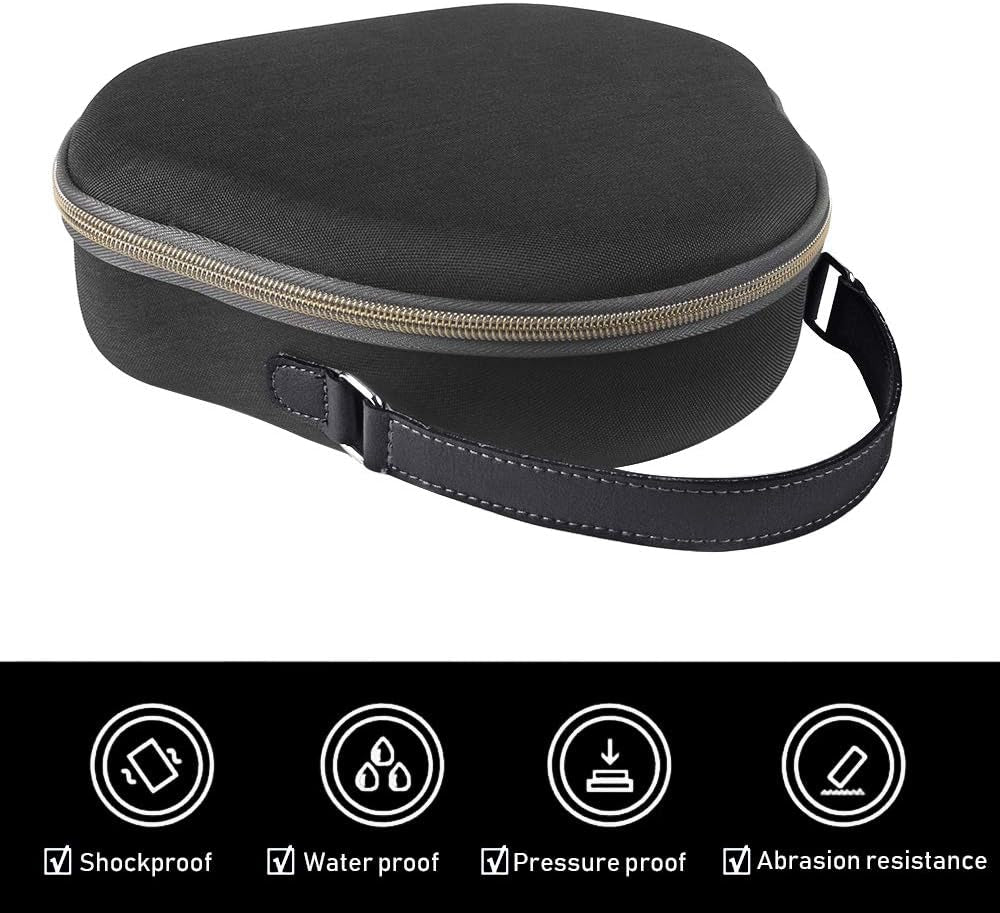 Pinson Hard Carrying Travel Case for Airpod Max Headphones, with Silicone Earpads Cover for Airpod Max (Black)  PINSO   