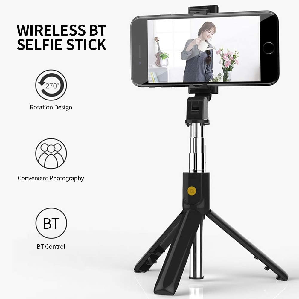 Selfie Stick,Eryue K07 Selfie Stick Integrated Tr BT 4.0 Wireless Selfie Stick Mini Portable Extendable Selfie Stick Tr for Smart Phone  ERYUE   